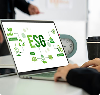 ESG 減碳管理示意圖